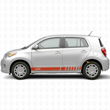 xD Logo Accent Stripes Side Vinyl Decal Kit for Scion xD_4