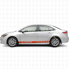 Toyota Logo Accent Stripes Side Vinyl Decal Sticker for Toyota Corolla_4