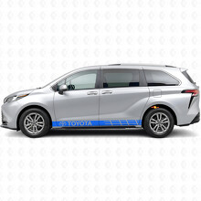 Branded Accent Stripes Rocker Panel Vinyl Decal Sticker for Toyota Sienna_2