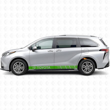 Branded Accent Stripes Rocker Panel Vinyl Decal Sticker for Toyota Sienna_3