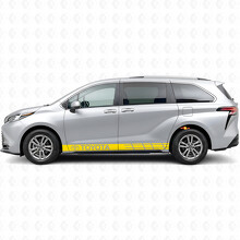 Branded Accent Stripes Rocker Panel Vinyl Decal Sticker for Toyota Sienna_5