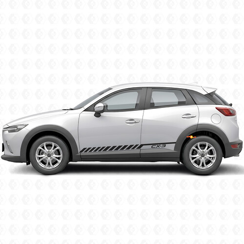 Racing Stripes Door Side Vinyl Decal Sticker for Mazda CX-3