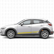 Racing Stripes Door Side Vinyl Decal Sticker for Mazda CX-3_5