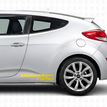 Veloster Turbo Lettering Door Side Vinyl Decal Sticker for Hyundai Veloster_5