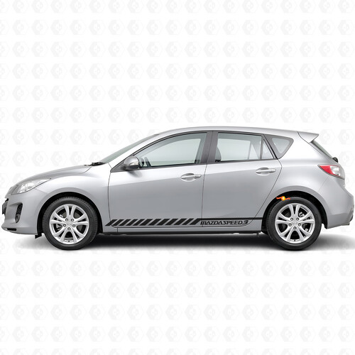 Racing Graphic Stripe Car Side Vinyl Decal Sticker for Mazdaspeed 3 2007 - 2013