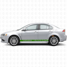 Racing Stripes Side Vinyl Decal Sticker for Mitsubishi Lancer_3
