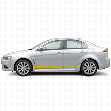 Racing Stripes Side Vinyl Decal Sticker for Mitsubishi Lancer_5