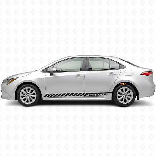 Racing Stripes Side Door Vinyl Decal Sticker for Toyota Corolla