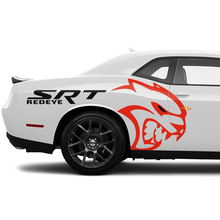 SRT REDEYE Hellcat Side Rear Fender Decals Stickers Graphics for Dodge Challenger 3