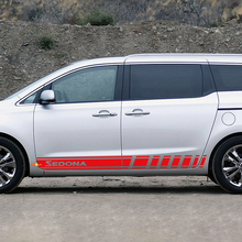 Side Racing Stripes Vinyl Decal Sticker fit to Kia Sedona 2