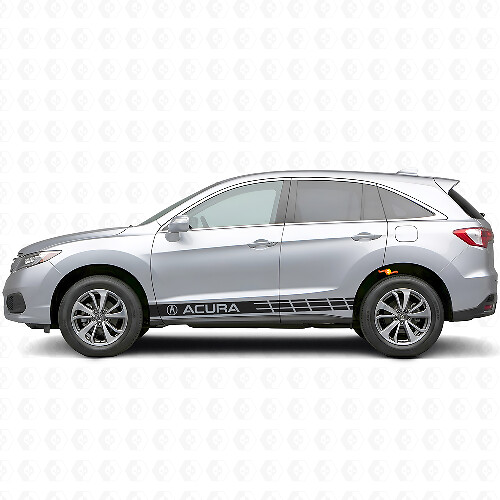 Racing Side Stripes Vinyl Decal Kit for Acura RDX MDX 
