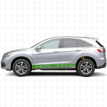 Racing Side Stripes Vinyl Decal Kit for Acura RDX MDX _3