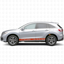 Racing Side Stripes Vinyl Decal Kit for Acura RDX MDX _4