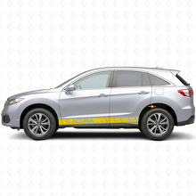 Racing Side Stripes Vinyl Decal Kit for Acura RDX MDX _5
