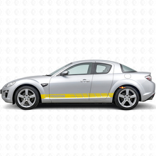 Racing Style Stripes Side Vinyl Decal Sticker for Mazda RX-8_5