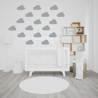 Clouds Wall children room Decal Stickers