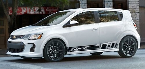 Racing Style Side Stripes Vinyl Decal Kit For Chevrolet Sonic