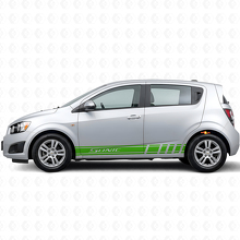 Racing Style Side Stripes Vinyl Decal Kit For Chevrolet Sonic_3