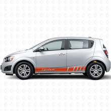 Racing Style Side Stripes Vinyl Decal Kit For Chevrolet Sonic_4