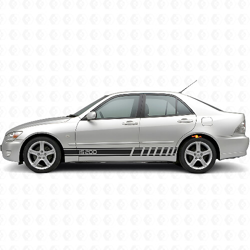 Accent Stripes Side Vinyl Decal Kit for Lexus IS200