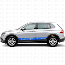 VW Logo Stripes Side Vinyl Decal Sticker for Volkswagen Tiguan_2