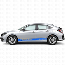 Racing Stripes Side Vinyl Decal Sticker for Honda Civic_2
