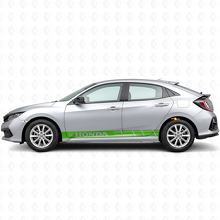 Racing Stripes Side Vinyl Decal Sticker for Honda Civic_3