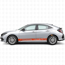 Racing Stripes Side Vinyl Decal Sticker for Honda Civic_4