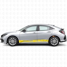 Racing Stripes Side Vinyl Decal Sticker for Honda Civic_5