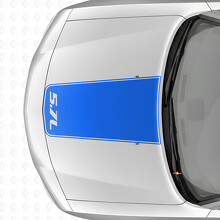 5.7L Blackout Outline Stripe Hood Vinyl Decal Sticker for Dodge Charger 2006-2010_2