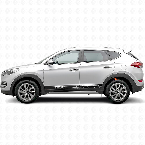 Racing Style Stripes Side Vinyl Decal Sticker for Hyundai Tucson