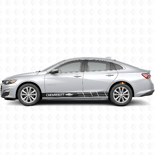 Branded Stripes Side Vinyl Decal Sticker for Chevrolet Malibu