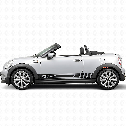 Racing Style Stripes Side Vinyl Decal Sticker for MINI Roadster