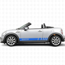 Racing Style Stripes Side Vinyl Decal Sticker for MINI Roadster_2
