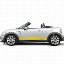 Racing Style Stripes Side Vinyl Decal Sticker for MINI Roadster_5
