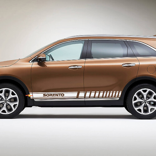 Side Racing Stripes Vinyl Decal Sticker fit to Kia Sorento