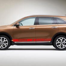 Side Racing Stripes Vinyl Decal Sticker fit to Kia Sorento 2