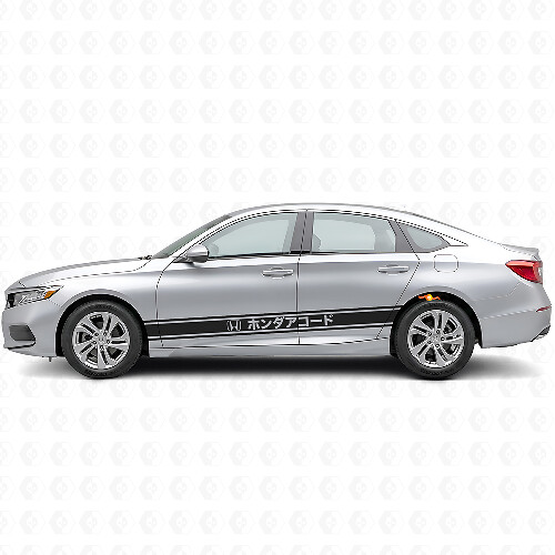 Japanese Style Racing Stripes Side Vinyl Decal Sticker for Honda Accord