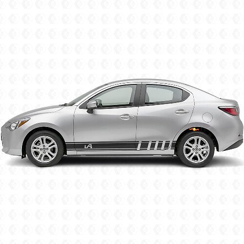 iA Side Racing Stripes Vinyl Decal Kit for Scion iA or Toyota Yaris iA