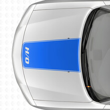 H/O Blackout Outline Stripe Hood Vinyl Decal Sticker for Dodge Charger 2006-2010_2