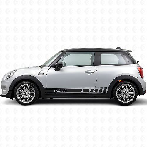 Cooper Lettering Stripes Side Vinyl Decal Sticker for MINI Cooper