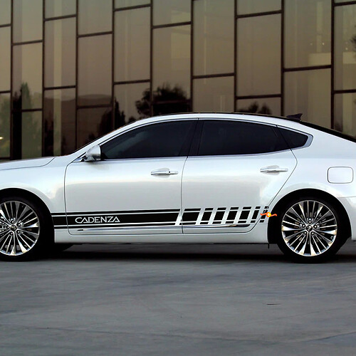 Side Racing Stripes Vinyl Decal Sticker fit to Kia Cadenza
