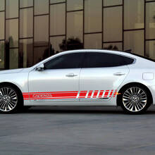 Side Racing Stripes Vinyl Decal Sticker fit to Kia Cadenza 2