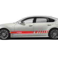 Side Racing Stripes Vinyl Decal Sticker fit to Kia K900 2
