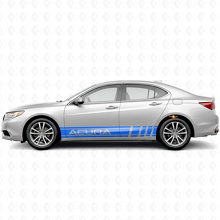 Racing Style Side Stripes Vinyl Decal Set for Acura ILX TLX RLX_2