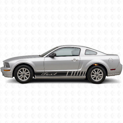 Racing Style Custom Stripes Side Vinyl Decal Kit for Musclecar Musclecarmodel 