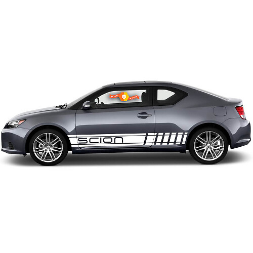 Scion Rocker Panel Racing Stripes Vinyl Decal Kit