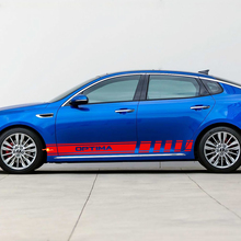 Side Racing Stripes Vinyl Decal Sticker fit to Kia Optima 2