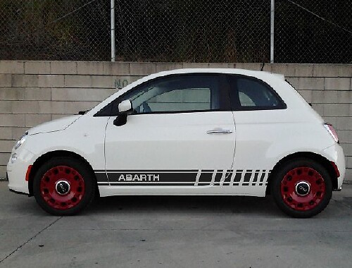 Graphics Abarth Symbol Car Racing Vinyl Decal Sticker for Fiat 500 Abarth