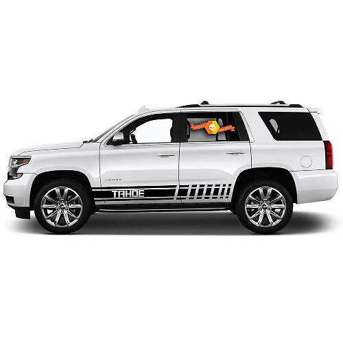 2X Multiple Color Side Graphics Chevrolet Tahoe Symbol Car Racing Vinyl Decal Sticker